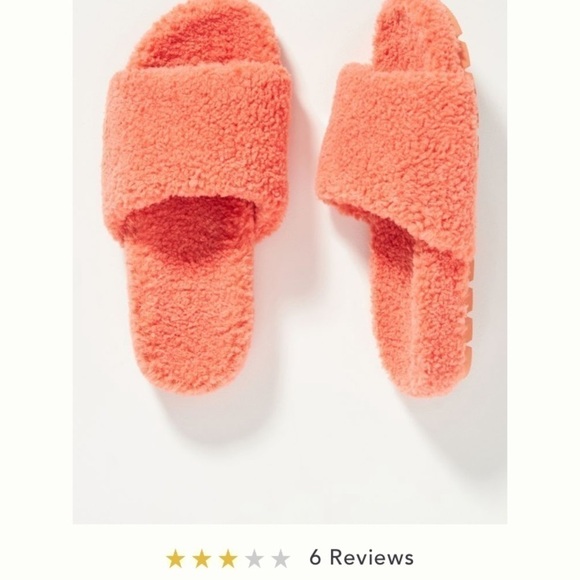 Anthropologie Shoes - 𝅺💥HOST PIC 💥 Anthropologie sherpa slippers  coral bedroom shoes